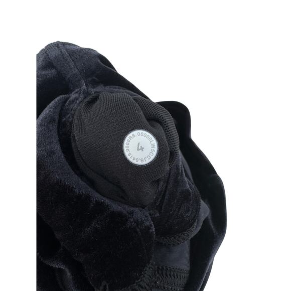 Lululemon‎ Wunder Lounge High-Rise Leggings Velvet Women's Size 4 Black - Picture 7 of 8
